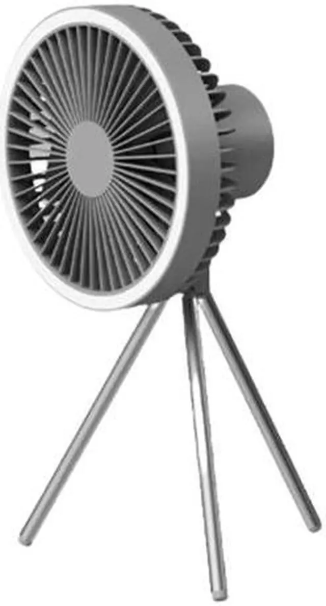 Main image of Gemdeck Portable Rechargeable Tripod Fan, Battery Operated Fan with Tent Hook Gray