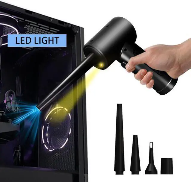 Alt view image 4 of 7 - Gemdeck Electric Air Duster, Cordless Air Duster Keyboard Cleaner