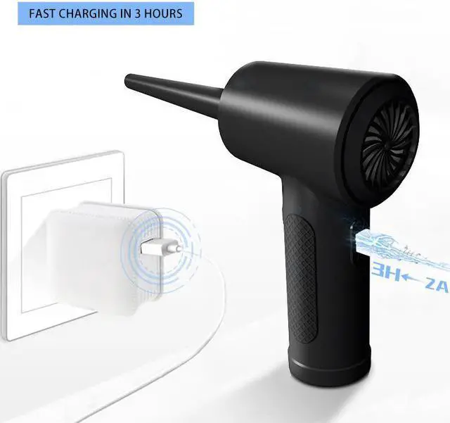 Alt view image 6 of 7 - Gemdeck Electric Air Duster, Cordless Air Duster Keyboard Cleaner