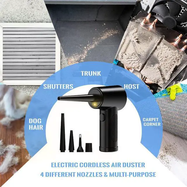 Alt view image 5 of 7 - Gemdeck Electric Air Duster, Cordless Air Duster Keyboard Cleaner