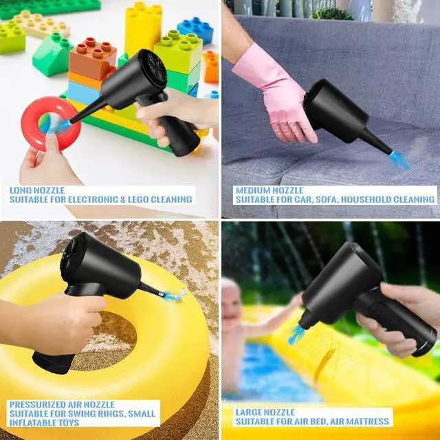 Alt view image 3 of 7 - Gemdeck Electric Air Duster, Cordless Air Duster Keyboard Cleaner