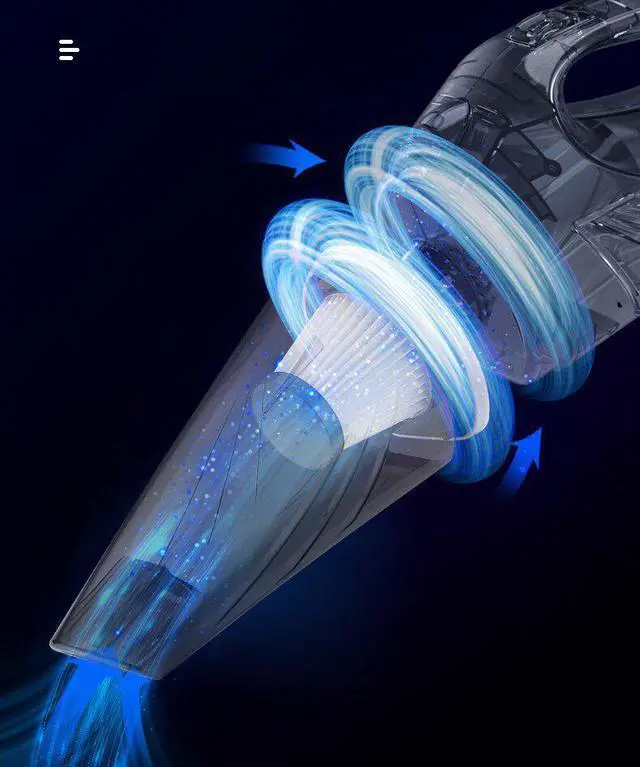 Alt view image 4 of 9 - Gemdeck Car Vacuum Cleaner Portable High Power Mini Handheld Wireless Vacuum Cleaner