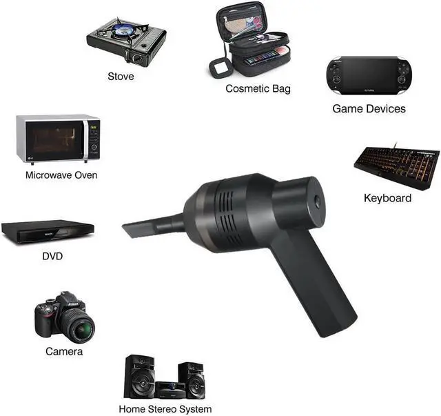 Alt view image 4 of 8 - Gemdeck Mini Vacuum Cordless Vacuum Cleaner Keyboard Cleaner Rechargeable Desktop Vacuum Cleaner