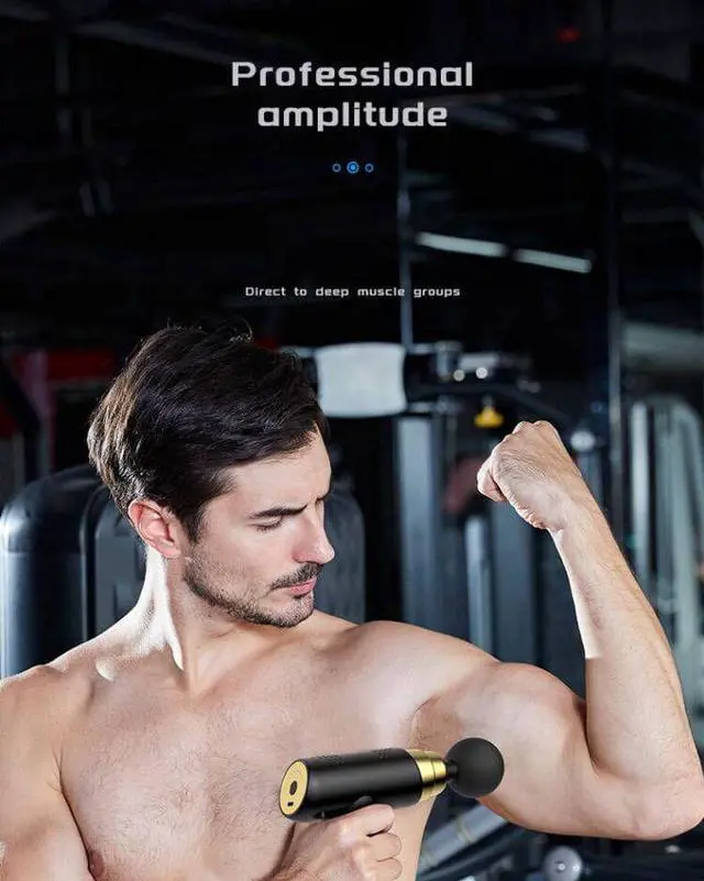 Alt view image 2 of 6 - Gemdeck Massage Gun Athlete Muscle Therapy Gun Body Muscle Massager Red