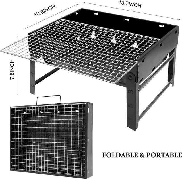 Gemdeck Portable Barbeque Grill Small Folding BBQ Grill Mini Charcoal Grill  