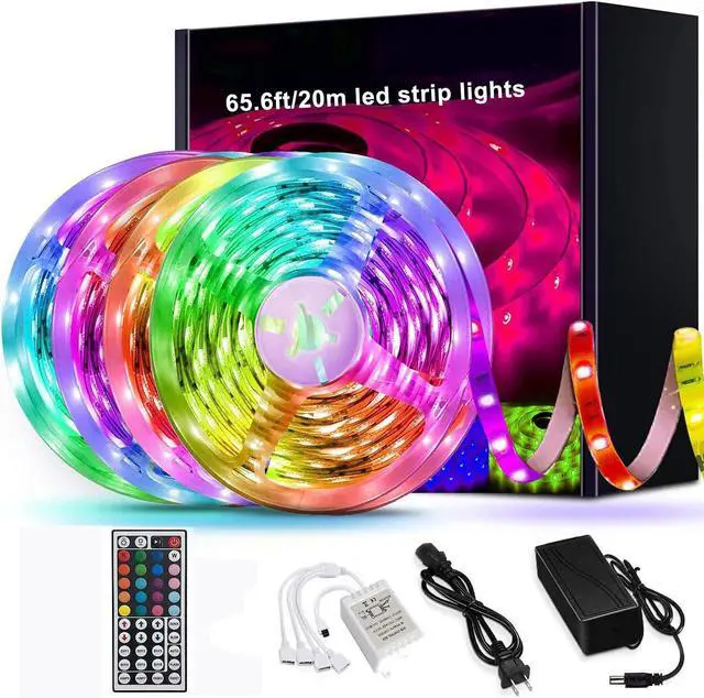 Alt view image 2 of 6 - Gemdeckv Led Lights for Bedroom Reemeer , Led Strip Lights Music Sync Color Changing Led Lights with App Control and Remote, Led Light Strips for Party, Home Decoration