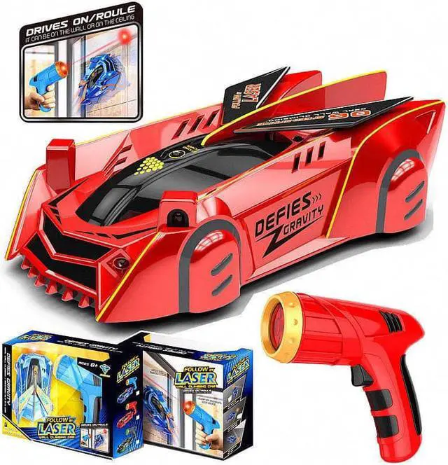 Alt view image 2 of 6 - Gemdeck Air Hogs, Zero Gravity Laser, Laser-Guided Real Wall Climbing Race Car
