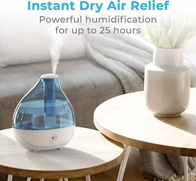 Alt view image 2 of 5 - Gemdeck Ultrasonic Cool Mist Humidifier - Quiet Air Humidifier for Bedroom for 360° Rotation Nozzle