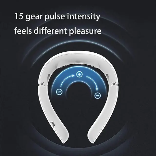Alt view image 3 of 7 - Gemdeck Electric Pulse Neck Massager for Pain Relief, Intelligent Neck Massager with Heat