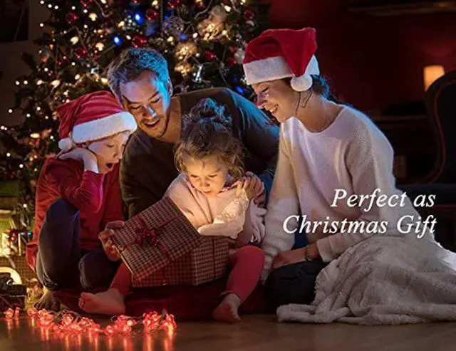 Alt view image 6 of 6 - Gemdeck Desktop Christmas Tree Lamp, Battery Cotton Thread Mini Christmas Tree with Lights