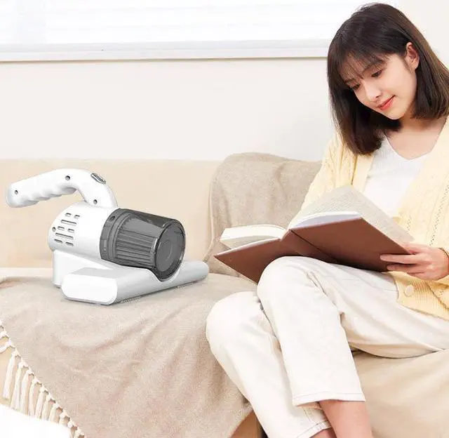 Alt view image 4 of 7 - Gemdeck Bed Vacuum Cleaner, Handheld Deep Mattress Cleaner high-Frequency Double Beat UV Mattress Vacuum Cleaner Green