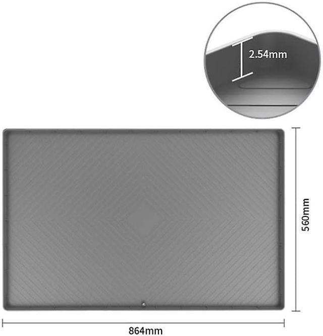 Gemdeck Under Sink Mat For Kitchen Waterproof, Silicone Under Sink Liner Drip  Tray Black 