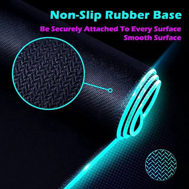 Alt view image 5 of 7 - Gemdeck RGB Gaming Mouse Pad 10W, LED Mouse Mat 31.5×11.8×0.15in, 10 Light Modes Extra Large Mousepad Non-Slip Rubber Base Computer Keyboard Mat for Gaming, MacBook, PC, Laptop, Desk