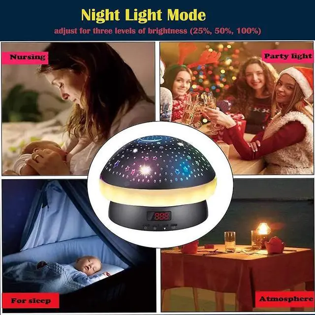 Alt view image 3 of 5 - Gemdeck Led Starry Night Sky Projector Lamp,star Projector Night Light,pink