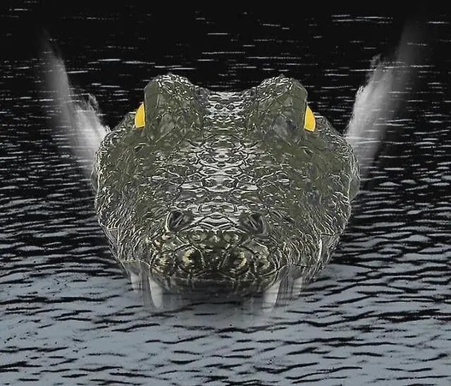 Alt view image 2 of 5 - Gemdeck Simulation Crocodile Head- Remote Control Electric Racing Boat