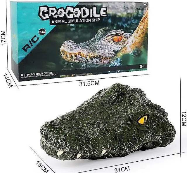 Alt view image 5 of 5 - Gemdeck Simulation Crocodile Head- Remote Control Electric Racing Boat