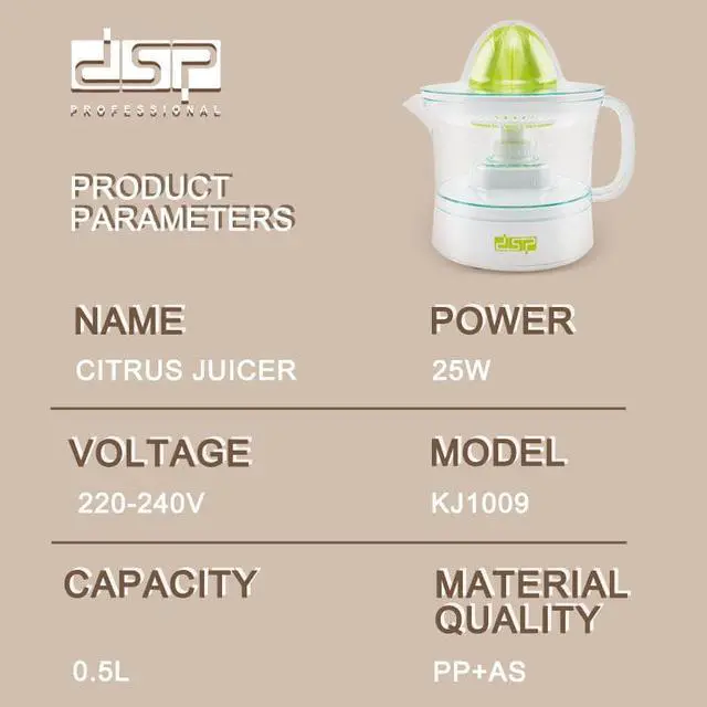 Alt view image 6 of 6 - Gemdeck Electric Citrus Juicer Orange Juice Squeezer Press Juice Extractor Juicing Machine Green