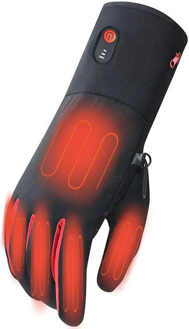 Alt view image 2 of 5 - Gemdeck Heated Gloves for Men Electric Heating Gloves Touchscreen Thermal Hand Warmer