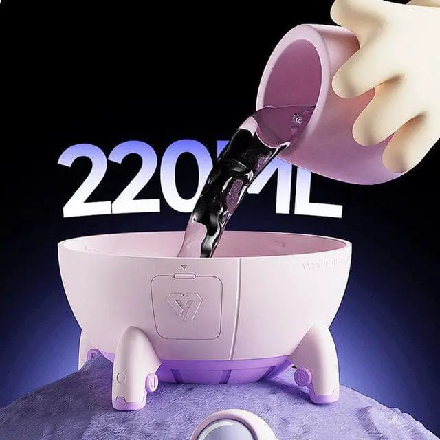 Alt view image 6 of 7 - Gemdeck Space Capsule Astronaut Humidifiers Air Diffuser Portable Mini Humidifier White