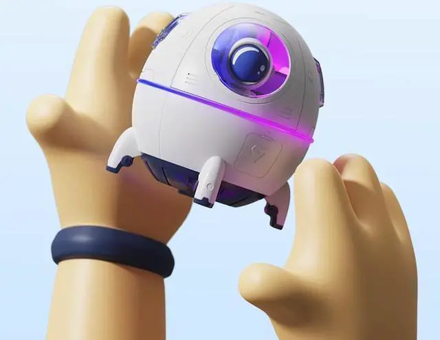 Alt view image 7 of 7 - Gemdeck Space Capsule Astronaut Humidifiers Air Diffuser Portable Mini Humidifier White