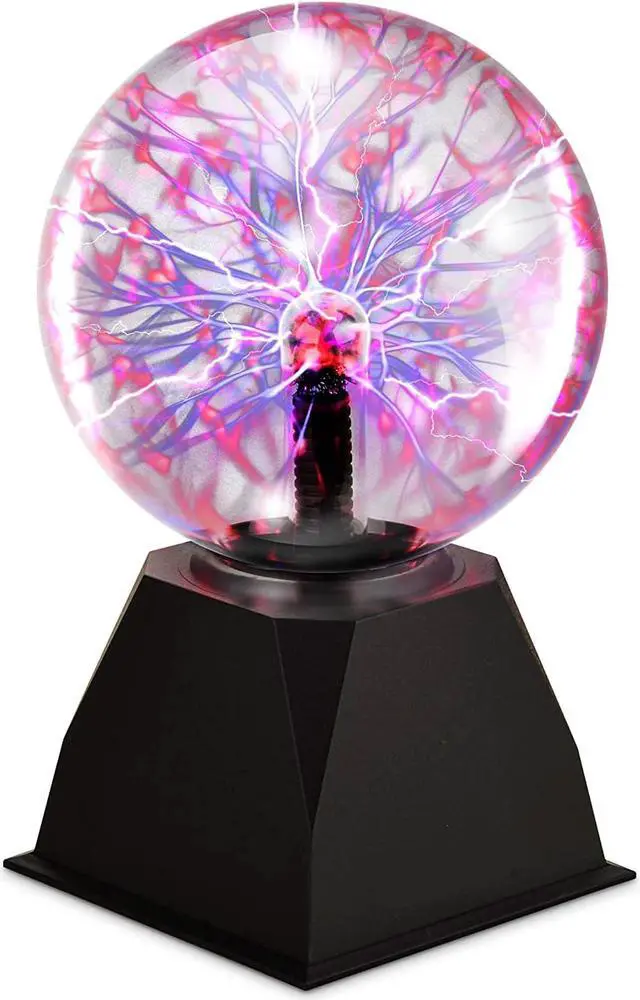 Alt view image 4 of 4 - Gemdeck Plasma Ball Light, 6 Inches Touch and Sound Activated Lightning Globe