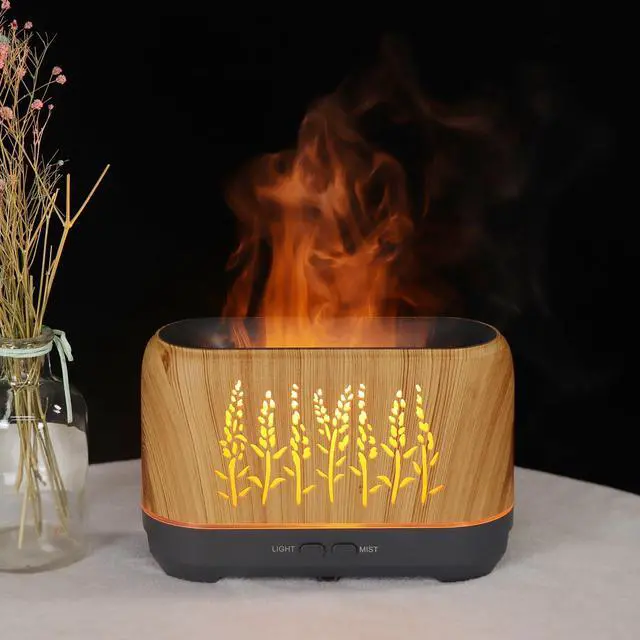 Main image of Gemdeck 200ml Flame Night Light Usb Humidifier Essential Oil Diffuser, Silent Aromatherapy Atomizer Diffuser