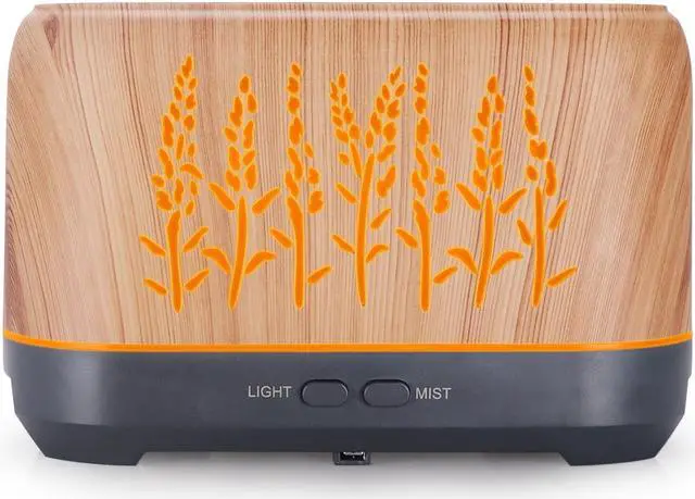 Alt view image 3 of 5 - Gemdeck 200ml Flame Night Light Usb HumidifierEssential Oil Diffuser, silent Aromatherapy Atomizer Diffuser Black HEART