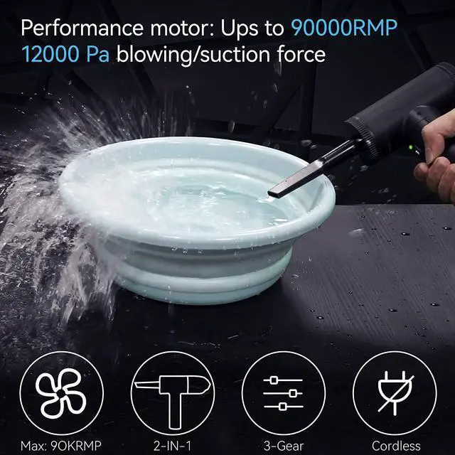 Alt view image 3 of 7 - Gemdeck Hand Held Vacuums Cleaner Electronics Compressed Air Dusters for Keyboard Desk