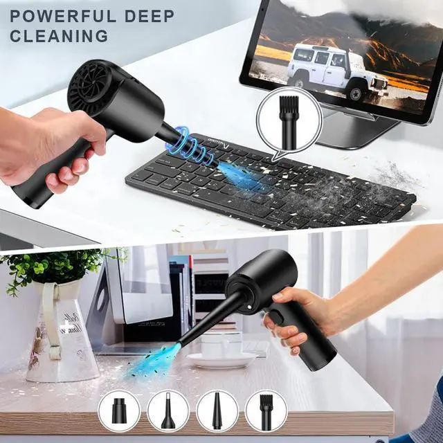 Alt view image 2 of 7 - Gemdeck Compressed air Duster, Keyboard Cleaner for Office, Electric air Duster