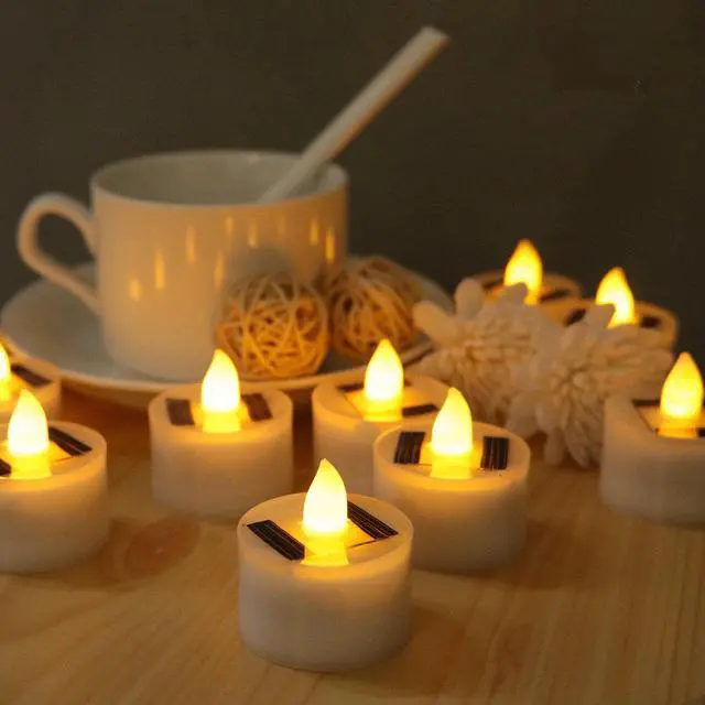 Alt view image 3 of 5 - Gemdeck 18pcs LED Tea Lights Candles Flameless Candle Lights Perfect for Festival Day Decoration