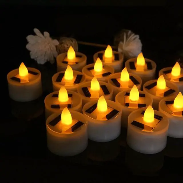 Alt view image 2 of 5 - Gemdeck 18pcs LED Tea Lights Candles Flameless Candle Lights Perfect for Festival Day Decoration
