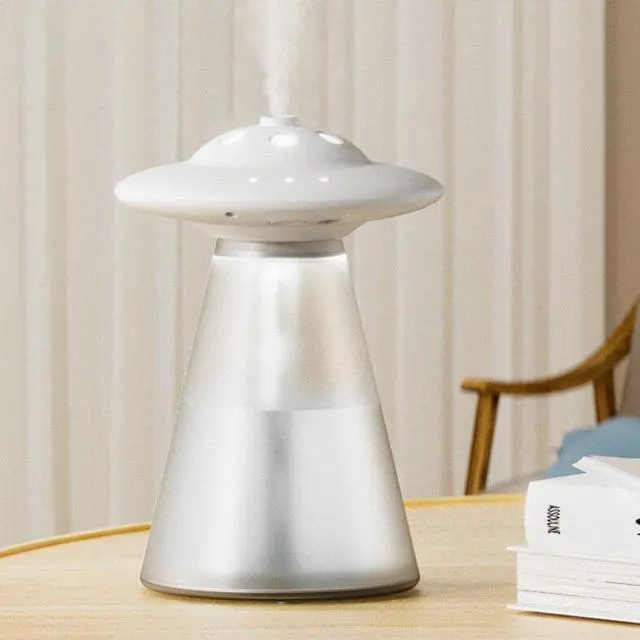 Alt view image 2 of 6 - Gemdeck Spacecraft Humidifiers Air Diffuser Portable Mini Humidifier with Night Light