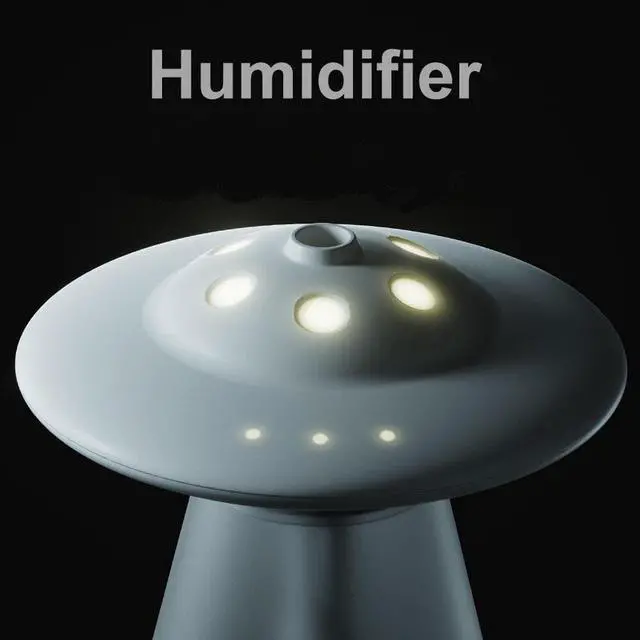 Alt view image 5 of 6 - Gemdeck Spacecraft Humidifiers Air Diffuser Portable Mini Humidifier with Night Light