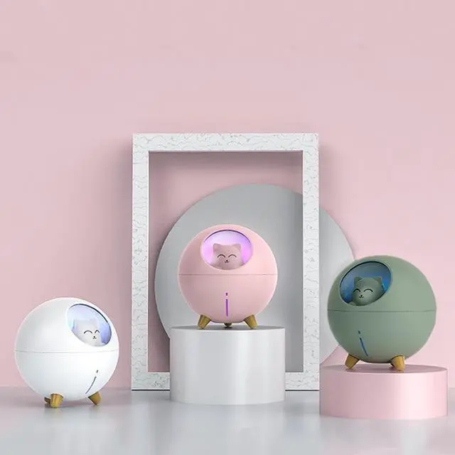Alt view image 4 of 5 - Gemdeck Cat Humidifiers Air Diffuser Portable Mini Humidifier with Night Light