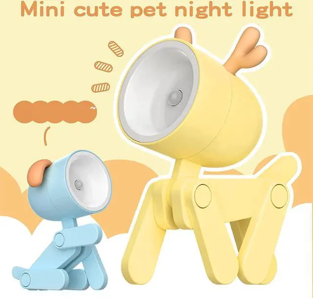 Alt view image 4 of 7 - Gemdeck 4pcs Led Night Lights Cute Rabbit Night Lamp Portable Desk Lamp