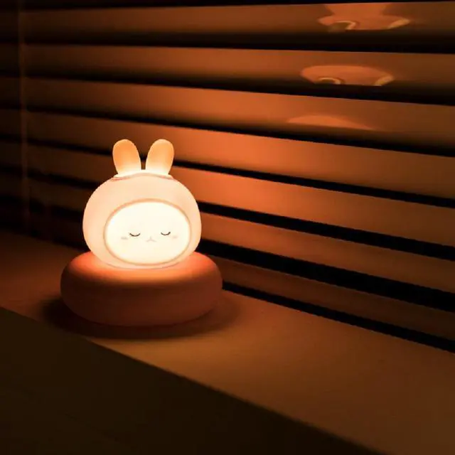 Alt view image 2 of 6 - Gemdeck Children's Night Light Rabbit Baby Nightlight For Home Kid USB Cartoon Led Lamp