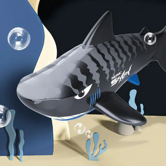 Alt view image 2 of 6 - Gemdeck Remote Control Shark Toy Scale High Simulation Shark Shark Toys Gift for Kids