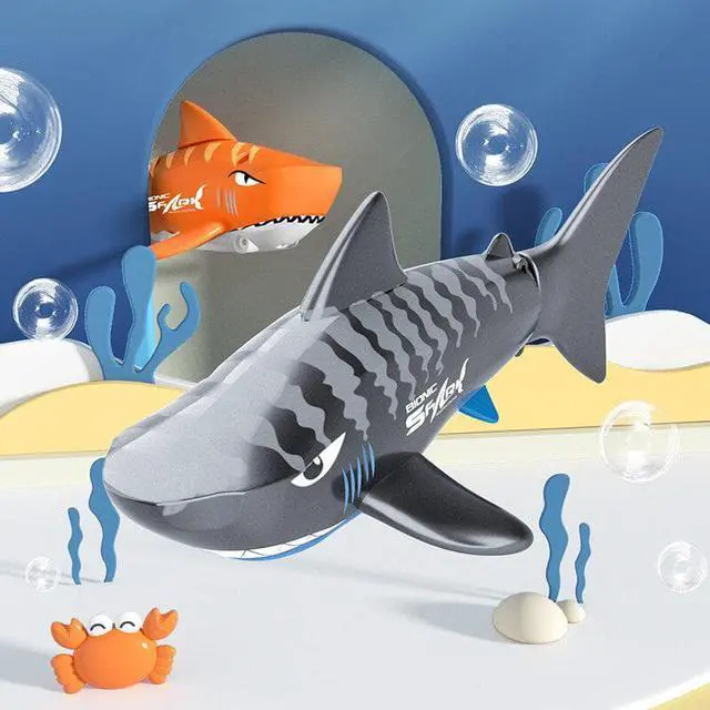Alt view image 3 of 6 - Gemdeck Remote Control Shark Toy Scale High Simulation Shark Shark Toys Gift for Kids