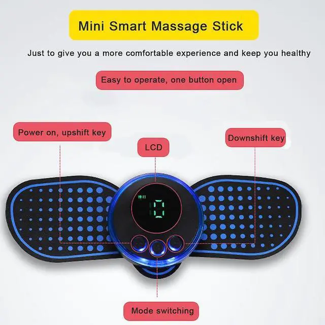 Alt view image 5 of 5 - Gemdeck Portable Electric Neck Massager 8 Mode Ems Pain Relief Cervical Massage Stimulator