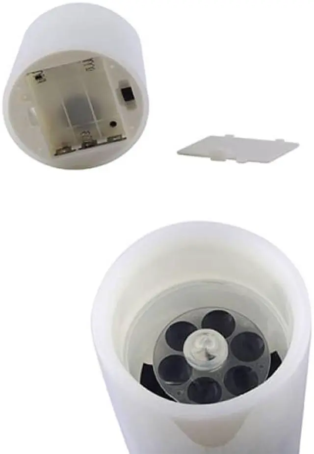 Alt view image 4 of 5 - Gemdeck Candle Projection Lamp Rotating Timer with Remote Control Nightlight Candles