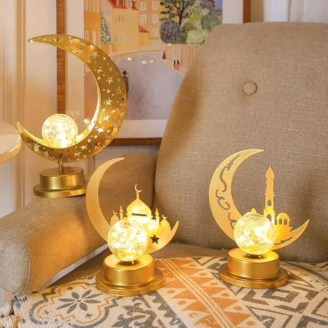 Alt view image 2 of 5 - Gemdeck Ramadan Eid Moon Night Light Led Lamp