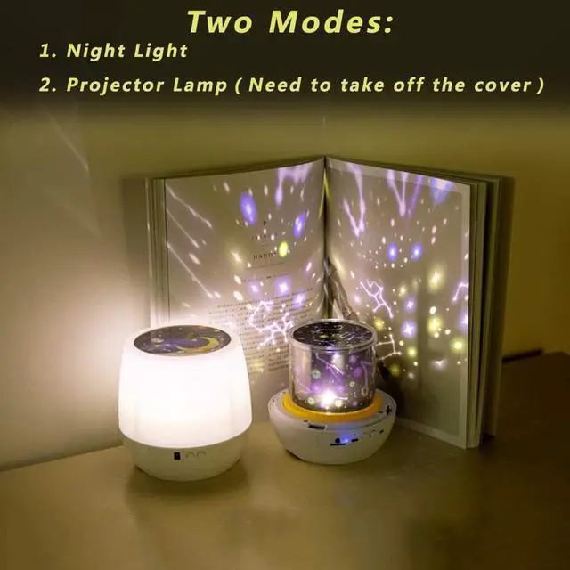 Alt view image 2 of 5 - Gemdeck Night Lights for Kids, Multifunctional Night Light Star Projector Lamp for Decor