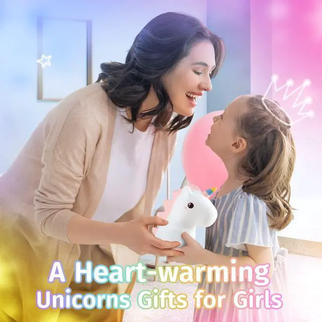 Alt view image 4 of 4 - Gemdeck Silicone Unicorn Night Light for Kids, 16 Colors Baby Night Light for Kids Room