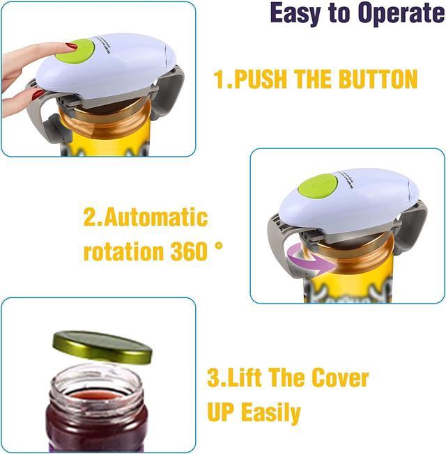 Electric Jar Opener For All Size, Automatic Bottle Opener For Arthritic  Weak Hands
