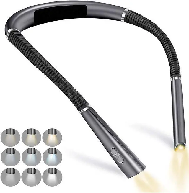 Main image of Gemdeck LED Neck Reading Light, Bendable Book Light for Reading in Bed, 3 Colors, 6 Brightness Levels