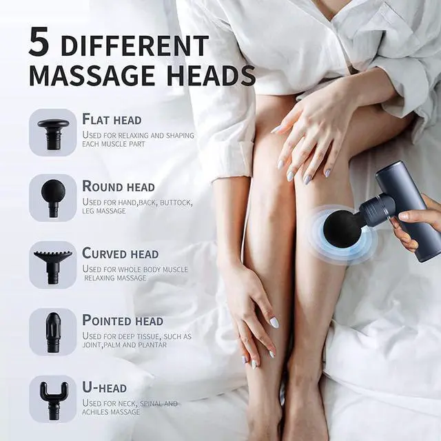 Alt view image 5 of 6 - Gemdeck Quiet Portable Electric Handheld Massage Gun Deep Tissue Massager, Muscle Massage Tools