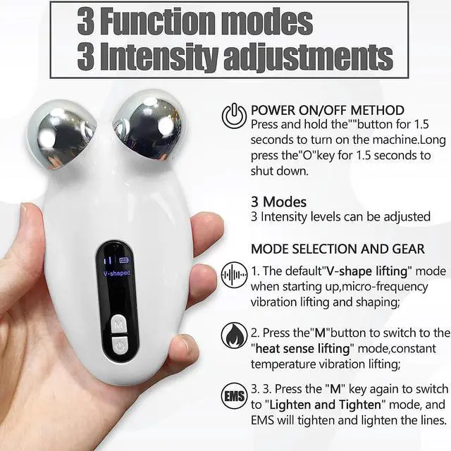Alt view image 5 of 7 - Gemdeck Electric Facial Massager Device, V-Face Sculpting Tool for Anti Aging Wrinkle Reducer Rejuvenation Spa Instant Face Lift