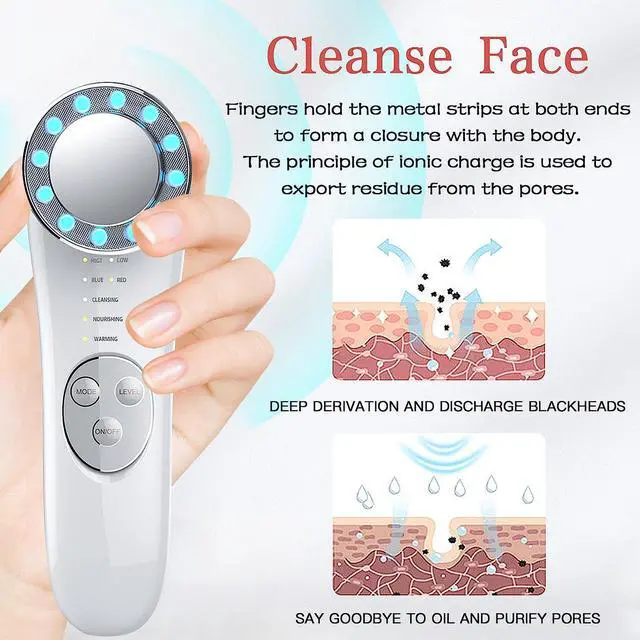 Alt view image 3 of 7 - Gemdeck Face Massager for Face Lift, Facial Roller Device, Multifunctional Skin Care Tools