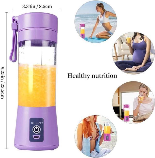 Alt view image 2 of 7 - Gemdeck Portable Electric Juicer Cup, Usb Rechargeable Portable Blender,Automatic Household Electric Juicer Blue