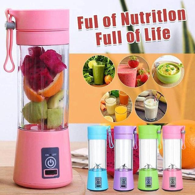 Alt view image 6 of 7 - Gemdeck Portable Electric Juicer Cup, Usb Rechargeable Portable Blender,Automatic Household Electric Juicer Blue